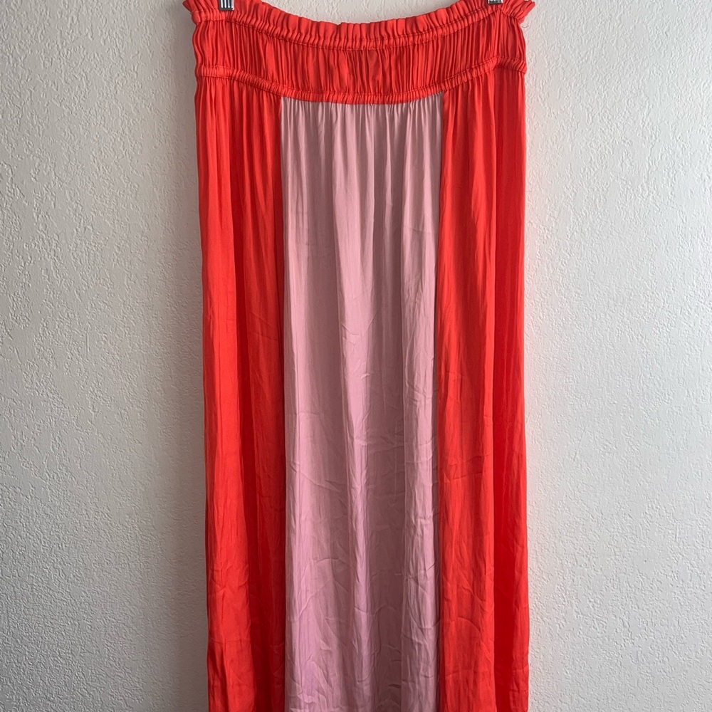 NWT Anthropologie Current Air Coral and Pink Maxi Skirt - Picture 7 of 7